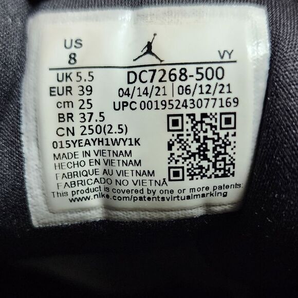 Nike Air Jordan 1 Low SE Mulberry Purple Sneakers DC7268-500 Women's Size 8 - Picture 2 of 14